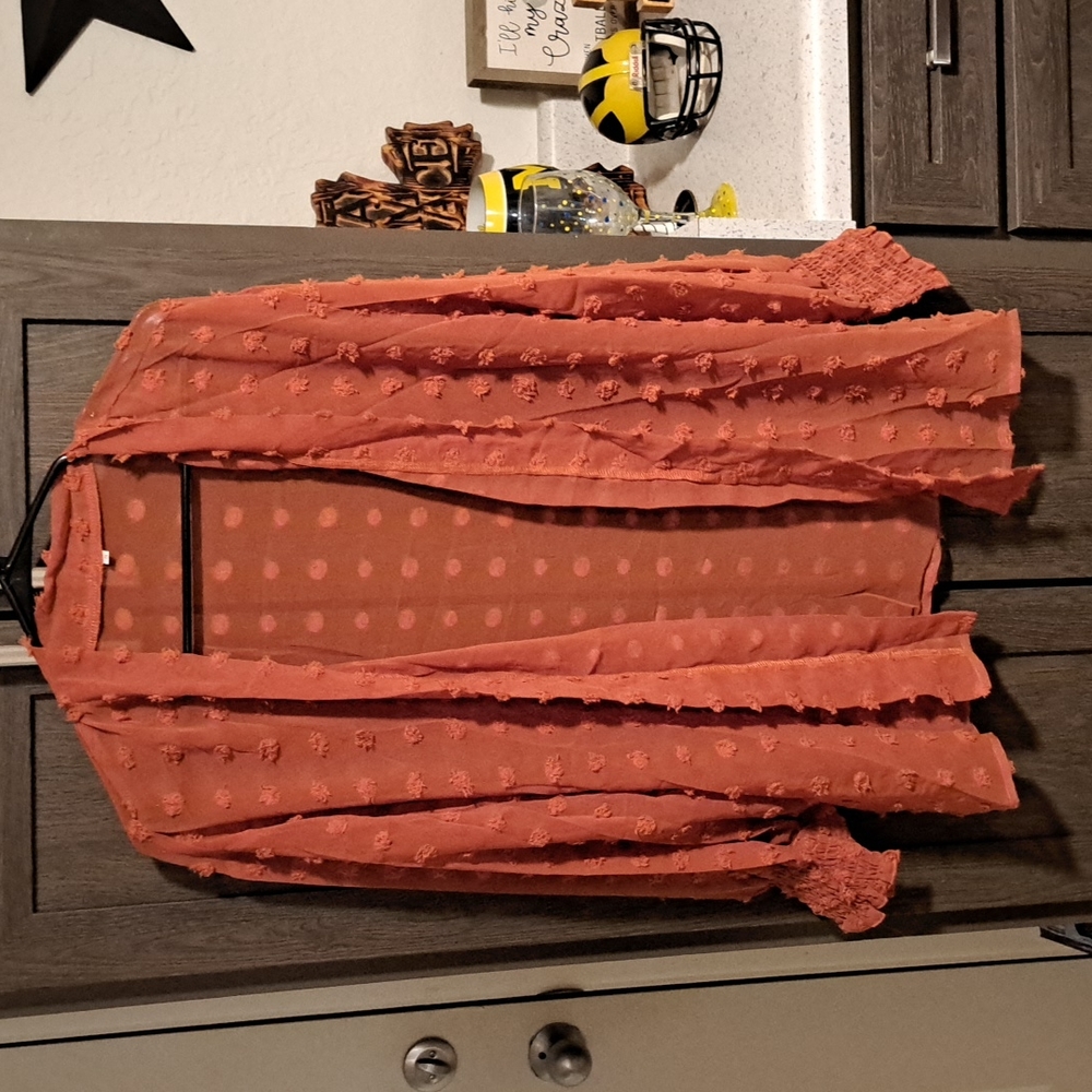 New Swiss dot open front Cardigan - Picture 9 of 13